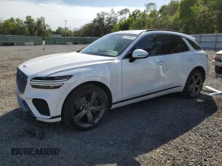 2023 Genesis GV70 2.5T with VIN KMUMADTB3PU130129, listed as a Copart auction lot 51048085 with 11,539 mi miles and Salvage Title. Bid and sale history available at carsss.com. Image 1.