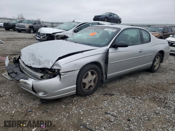 2004 Chevrolet Monte Carlo LS z VIN 2G1WW12E949152595, wystawiony jako Copart lot #43121955 z przebiegiem Nie podano mil oraz Szkoda całkowita • Salvage title. Historia ofert i sprzedaży dostępna na DreamBid. Obrazek 1.