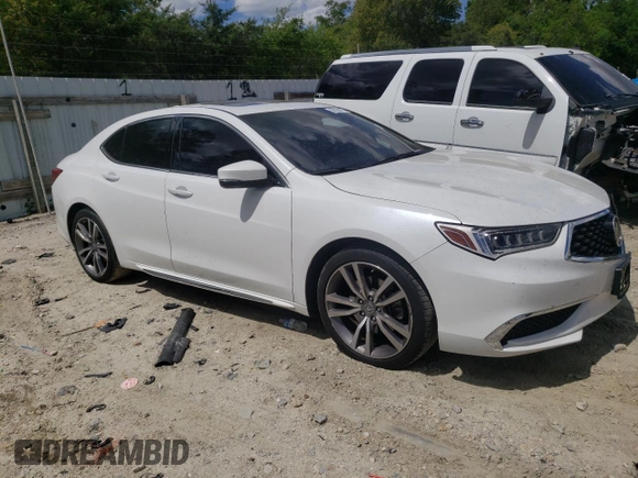 2020 Acura TLX Technology with VIN 19UUB2F43LA004089, listed as a Copart auction lot 56163775 with 56,653 mi miles and Salvage title. Bid and sale history available at DreamBid. Image 4.
