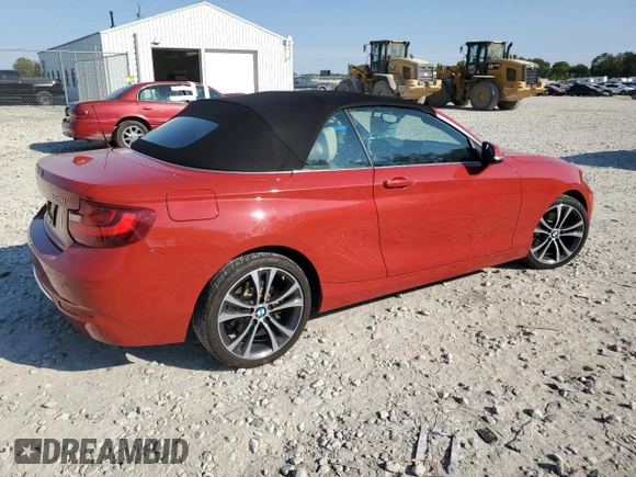 2016 BMW 2 Series 228i xDrive with VIN WBA1L9C54GV325722, listed as a Copart auction lot 71993534 with 117,467 mi miles and Salvage Title. Bid and sale history available at carsss.com. Image 3.