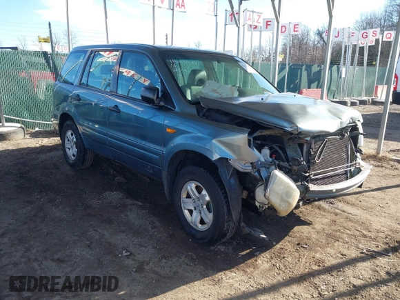 2006 Honda Pilot LX with VIN 2HKYF18156H542940, listed as a IAAI auction lot 41653949 with 152,321 mi miles and . Bid and sale history available at DreamBid. Image 1.