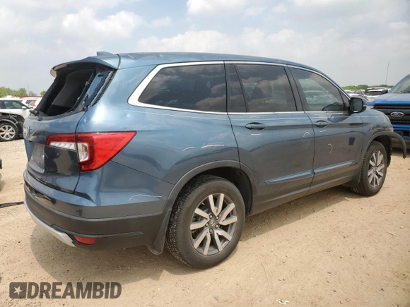 2019 Honda Pilot EX-L z VIN 5FNYF5H5XKB043683, wystawiony jako Copart lot #51000625 z przebiegiem 95 310 mil mil oraz Szkoda całkowita • Salvage title. Historia ofert i sprzedaży dostępna na DreamBid. Obrazek 3.