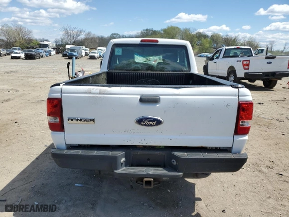 2011 Ford Ranger XL with VIN 1FTKR1AD7BPB01388, listed as a Copart auction lot 53543135 with 250,683 mi miles and Clean Title. Bid and sale history available at carsss.com. Image 6.