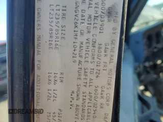 1991 Chevrolet Suburban z VIN 1GNGV26K1MF104219, wystawiony jako Copart lot #87527045 z przebiegiem 189 345 mil mil oraz Czysty tytuł • Clean title. Historia ofert i sprzedaży dostępna na DreamBid. Obrazek 13.