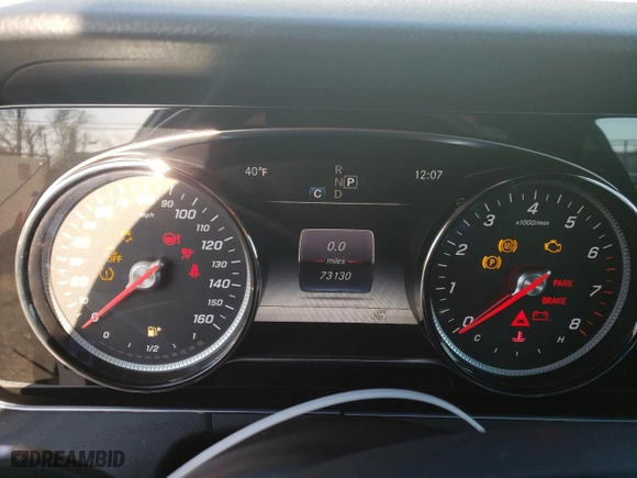 2017 Mercedes-Benz E-Class E 300 Luxury with VIN WDDZF4KB4HA237954, listed as a Copart auction lot 53311175 with 73,130 mi miles and Salvage Title. Bid and sale history available at carsss.com. Image 9.