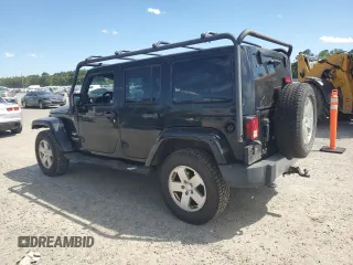 2012 Jeep Wrangler Unlimited Sahara with VIN 1C4HJWEG5CL205826, listed as a Copart auction lot 58222115 with 98,940 mi miles and Salvage title. Bid and sale history available at DreamBid. Image 2.
