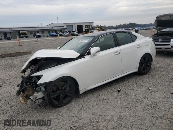 2013 Lexus IS with VIN JTHBE5C29D5031596, listed as a Copart auction lot 80973604 with 133,409 mi miles and Salvage Title. Bid and sale history available at carsss.com. Image 1.