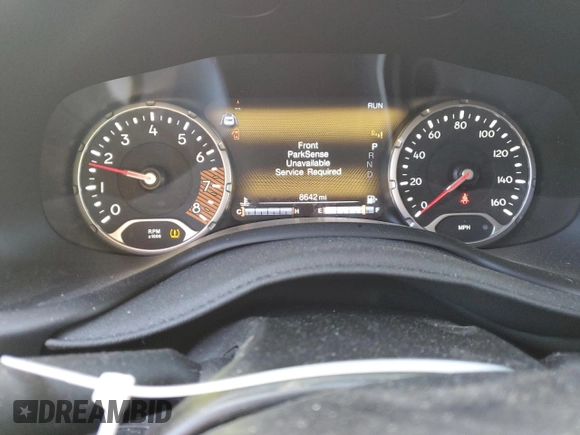 2021 Jeep Renegade Latitude with VIN ZACNJDB16MPN29515, listed as a Copart auction lot 88277775 with 8,642 mi miles and Salvage title. Bid and sale history available at DreamBid. Image 9.