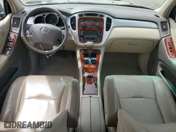 2005 Toyota Highlander with VIN JTEEP21AX50127457, listed as a Copart auction lot 54300585 with 127,497 mi miles and Salvage Title. Bid and sale history available at DreamBid. Image 8.