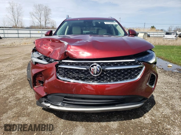 2021 Buick Envision Avenir with VIN LRBFZSR42MD141943, listed as a Copart auction lot 51734955 with 25,818 mi miles and Salvage Title. Bid and sale history available at carsss.com. Image 5.