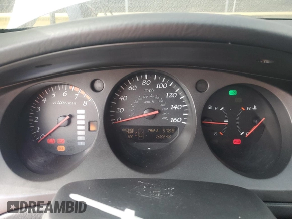 1999 Acura TL with VIN 19UUA5658XA050519, listed as a Copart auction lot 76115334 with 158,248 mi miles and Salvage Title. Bid and sale history available at carsss.com. Image 9.