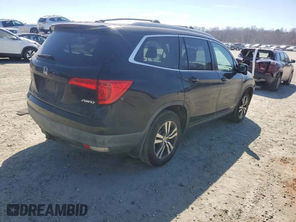 2018 Honda Pilot EX-L with VIN 5FNYF6H59JB018357, listed as a Copart auction lot 47534185 with 173,662 mi miles and Salvage Title. Bid and sale history available at carsss.com. Image 3.