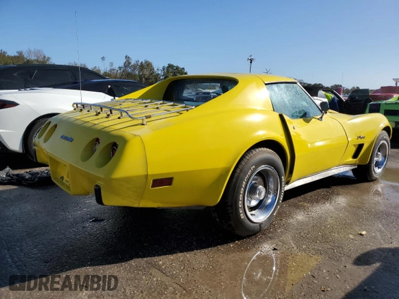1976 Chevrolet Corvette with VIN 1Z37L6S435024, listed as a Copart auction lot 74694174 with 76,512 mi miles and Non repairable. Bid and sale history available at DreamBid. Image 3.