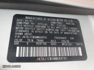 2021 Nissan Rogue Sport SL with VIN JN1BJ1CW3MW668781, listed as a Copart auction lot 85780454 with 13,720 mi miles and Non Repairable. Bid and sale history available at carsss.com. Image 15.