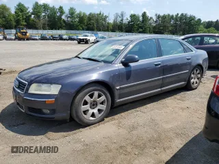 2005 Audi A8 with VIN WAUML44E75N002924, listed as a Copart auction lot 65384645 with Not provided miles and Salvage title. Bid and sale history available at DreamBid. Image 1.