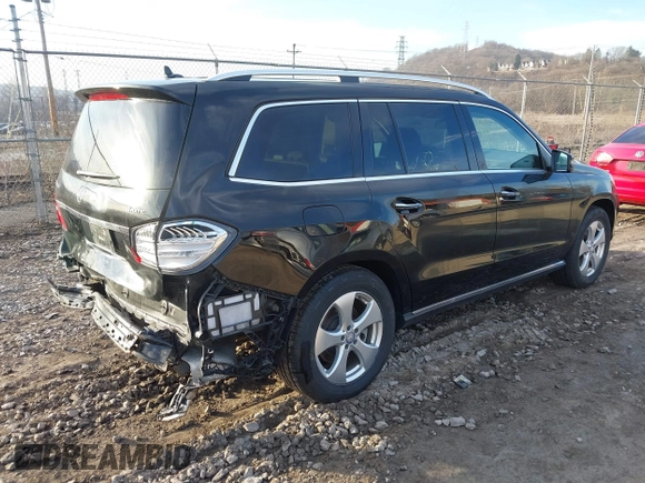 2017 Mercedes-Benz GLS 450 with VIN 4JGDF6EE6HA846688, listed as a IAAI auction lot 41824755 with 98,697 mi miles and . Bid and sale history available at DreamBid. Image 4.