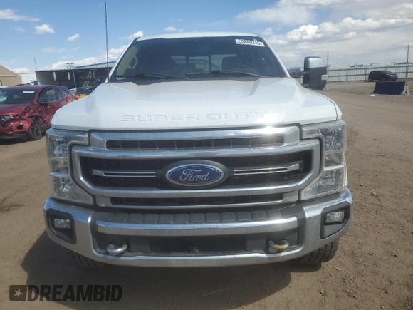 2022 Ford F-350 XL with VIN 1FT8W3BT6NEE97625, listed as a Copart auction lot 53880215 with 110,664 mi miles and Salvage title. Bid and sale history available at DreamBid. Image 5.