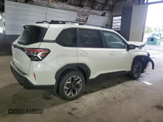 2025 Subaru Forester Premium with VIN JF2SLDDC3SH523661, listed as a Copart auction lot 57721475 with 1,075 mi miles and Salvage title. Bid and sale history available at DreamBid. Image 3.