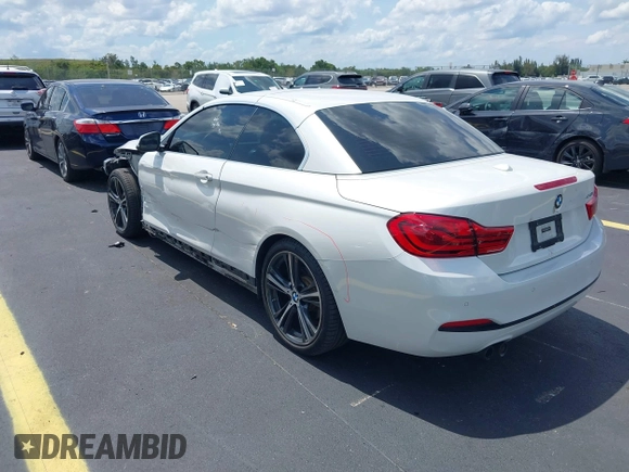 2018 BMW 4 Series 430i with VIN WBA4Z1C54JEC72611, listed as a IAAI auction lot 42337136 with 33,768 mi miles and . Bid and sale history available at DreamBid. Image 3.