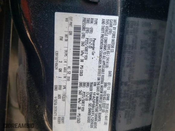 2015 Ford C-Max Hybrid SEL with VIN 1FADP5BUXFL120928, listed as a Copart auction lot 72073924 with 124,522 mi miles and Salvage Title. Bid and sale history available at carsss.com. Image 13.