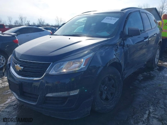 2016 Chevrolet Traverse LS with VIN 1GNKRFKD9GJ305686, listed as a IAAI auction lot 41650743 with 149,494 mi miles. Bid and sale history available at carsss.com. Image 2.