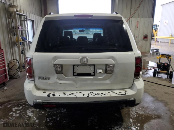 2007 Honda Pilot EX-L with VIN 5FNYF28727B037044, listed as a Copart auction lot 51941545 with 116,180 mi miles and Salvage Title. Bid and sale history available at carsss.com. Image 6.