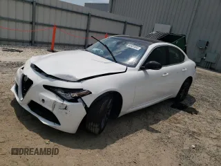 2018 Alfa Romeo Giulia with VIN ZARFAEDN5J7572982, listed as a Copart auction lot 62481855 with 73,733 mi miles and Salvage title. Bid and sale history available at DreamBid. Image 1.