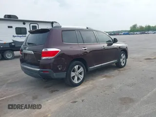2012 Toyota Highlander Limited with VIN 5TDDK3EH3CS146163, listed as a IAAI auction lot 42145707 with 140,746 mi miles and . Bid and sale history available at DreamBid. Image 4.