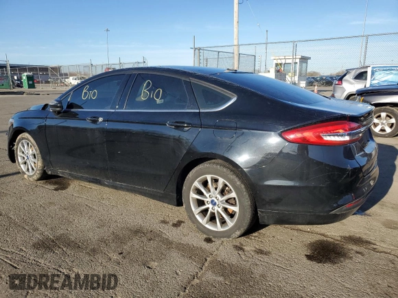 2017 Ford Fusion S with VIN 3FA6P0G70HR162690, listed as a Copart auction lot 50009285 with 147,106 mi miles and Salvage Title. Bid and sale history available at carsss.com. Image 2.