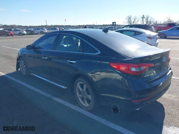 2016 Hyundai Sonata 2.4L Sport with VIN 5NPE34AF1GH410309, listed as a IAAI auction lot 38677619 with 233,330 mi miles. Bid and sale history available at carsss.com. Image 3.