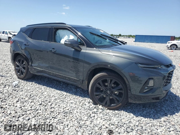 2020 Chevrolet Blazer RS with VIN 3GNKBKRS4LS642860, listed as a Copart auction lot 55341445 with 72,441 mi miles and Non repairable. Bid and sale history available at DreamBid. Image 4.