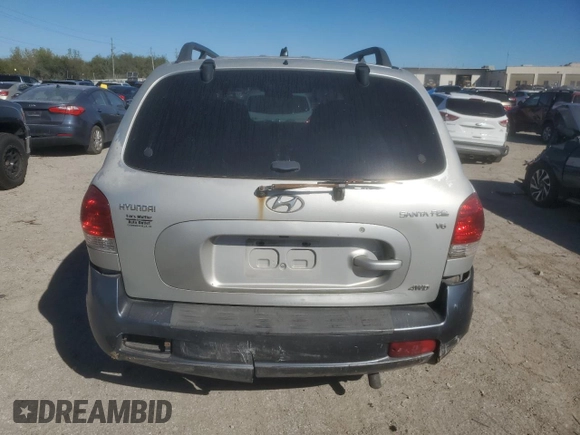 2005 Hyundai Santa Fe GLS with VIN KM8SC73D05U856384, listed as a Copart auction lot 73546414 with 0 mi miles and Salvage Title. Bid and sale history available at carsss.com. Image 6.
