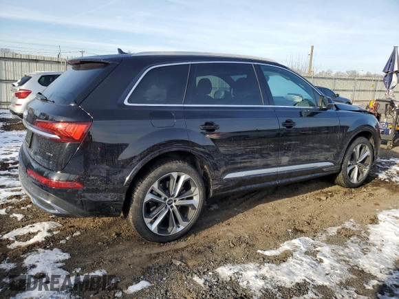 2020 Audi Q7 Premium Plus with VIN WA1LXAF78LD003495, listed as a Copart auction lot 86485284 with 43,802 mi miles and Salvage Title. Bid and sale history available at carsss.com. Image 3.