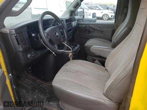 2020 Chevrolet Express Cargo Van with VIN 1GCWGAFP9L1159002, listed as a Copart auction lot 45385625 with 242,844 mi miles and Clean Title. Bid and sale history available at carsss.com. Image 7.