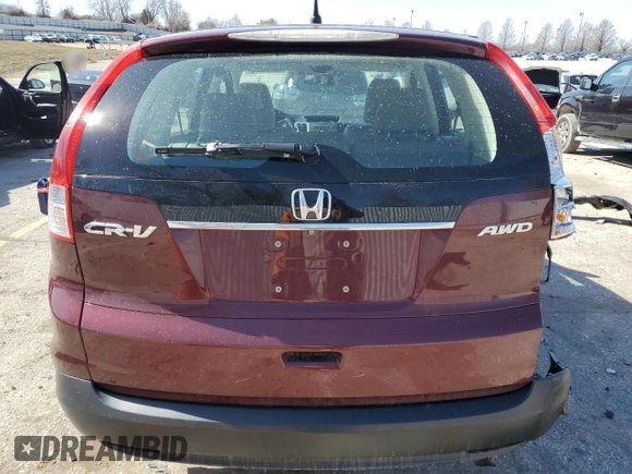 2014 Honda CR-V LX with VIN 5J6RM4H31EL052139, listed as a Copart auction lot 50421445 with 107,540 mi miles and Salvage Title. Bid and sale history available at carsss.com. Image 6.
