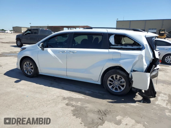 2023 Toyota Sienna XLE with VIN 5TDYRKEC9PS149506, listed as a Copart auction lot 54067675 with 25,841 mi miles and Salvage Title. Bid and sale history available at carsss.com. Image 2.