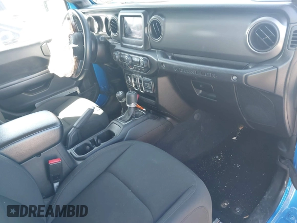 2021 Jeep Wrangler Unlimited Willys with VIN 1C4HJXDN0MW737796, listed as a IAAI auction lot 41733946 with 44,281 mi miles and . Bid and sale history available at DreamBid. Image 5.