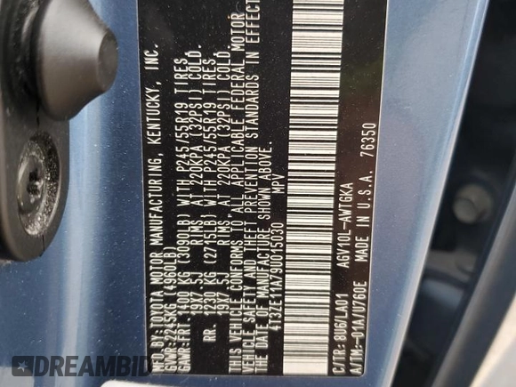 2009 Toyota Venza z VIN 4T3ZE11A79U015030, wystawiony jako Copart lot #51123495 z przebiegiem 167 015 mil mil oraz Szkoda całkowita • Salvage title. Historia ofert i sprzedaży dostępna na DreamBid. Obrazek 14.