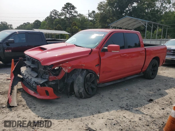 2015 Ram 1500 Sport with VIN 1C6RR7MT7FS653133, listed as a Copart auction lot 58703315 with 149,733 mi miles and Salvage title. Bid and sale history available at DreamBid. Image 1.