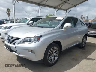 2013 Lexus RX 450h with VIN JTJZB1BAXD2409160, listed as a IAAI auction lot 41916721 with 62,599 mi miles and . Bid and sale history available at DreamBid. Image 2.