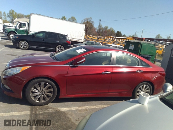 2014 Hyundai Sonata SE with VIN 5NPEC4AC5EH923646, listed as a IAAI auction lot 41935203 with 90,506 mi miles and . Bid and sale history available at DreamBid. Image 14.