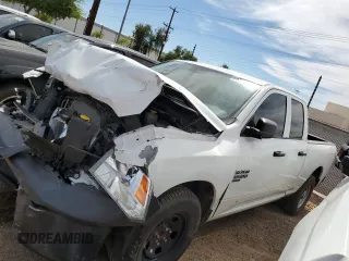 2021 Ram 1500 Tradesman z VIN 1C6RR6FG7MS517771, wystawiony jako Copart lot #45720755 z przebiegiem 57 873 mil mil oraz Szkoda całkowita • Salvage title. Historia ofert i sprzedaży dostępna na DreamBid. Obrazek 1.