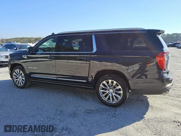 2023 GMC Yukon XL Denali with VIN 1GKS1JKL7PR237405, listed as a Copart auction lot 43747105 with 47,852 mi miles and Clean Title. Bid and sale history available at carsss.com. Image 2.