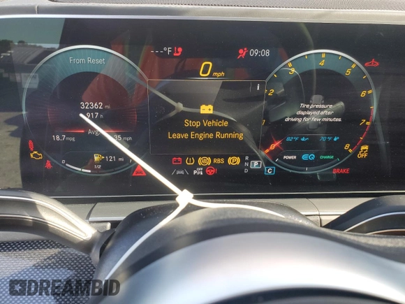 2022 Mercedes-Benz GLE 53 AMG with VIN 4JGFB6BB9NA600423, listed as a Copart auction lot 51919275 with 32,362 mi miles and Salvage title. Bid and sale history available at DreamBid. Image 9.