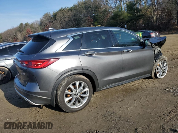 2022 Infiniti QX50 Pure with VIN 3PCAJ5AB8NF111516, listed as a Copart auction lot 84833324 with 70,844 mi miles and Salvage title. Bid and sale history available at DreamBid. Image 3.