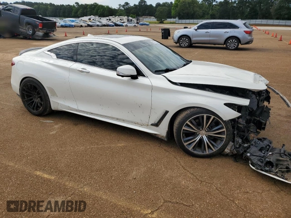 2017 Infiniti Q60 Premium with VIN JN1EV7EK4HM363354, listed as a Copart auction lot 55751315 with 102,976 mi miles and Salvage title. Bid and sale history available at DreamBid. Image 4.