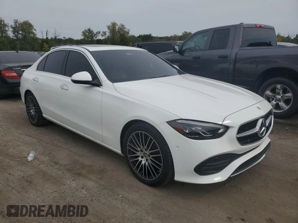 2023 Mercedes-Benz C 300 with VIN W1KAF4HBXPR118553, listed as a Copart auction lot 70564844 with 16,820 mi miles and Salvage Title. Bid and sale history available at DreamBid. Image 4.