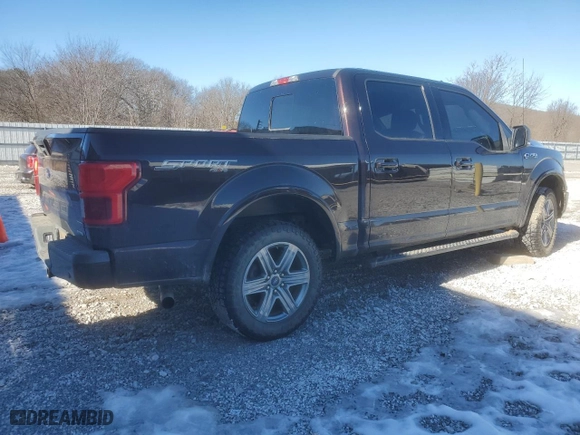 2019 Ford F-150 XL with VIN 1FTEW1EP4KFC25375, listed as a Copart auction lot 45113465 with 82,514 mi miles and Salvage Title. Bid and sale history available at carsss.com. Image 3.