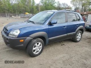 2005 Hyundai Tucson GLS with VIN KM8JN72D25U072389, listed as a Copart auction lot 53619405 with 159,660 mi miles and Salvage Title. Bid and sale history available at carsss.com. Image 1.