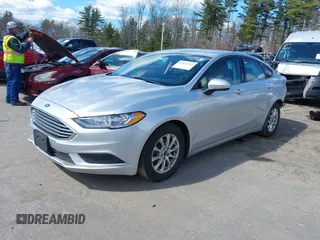 2017 Ford Fusion S with VIN 3FA6P0G71HR150774, listed as a IAAI auction lot 41847045 with 97,599 mi miles. Bid and sale history available at carsss.com. Image 2.